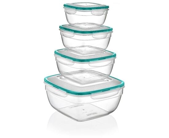 Set of containers for products Irak Plastik Fresh box LC-305 4 pc