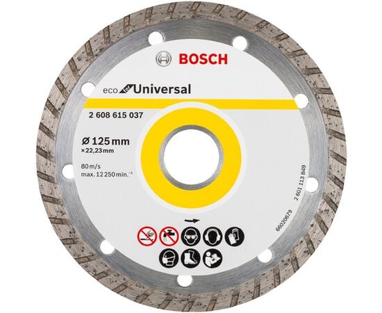 Diamond blade Bosch Eco for Universal Turbo 125x22.23 mm