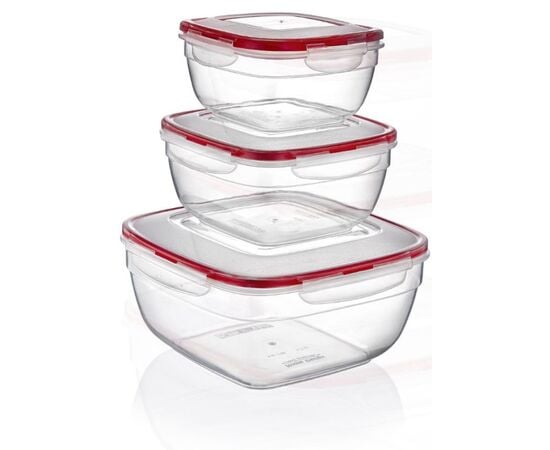 Set of containers for products Irak Plastik Fresh box LC-300 3 pc