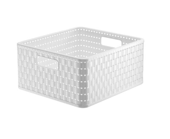 Storage basket Rotho 14l COUNTRY white