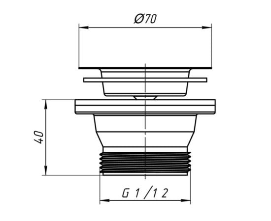 Run with stainless mesh ANI PLAST 1/2 " M100EU