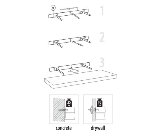 თარო დაფარული სამაგრით Domax FS 24/24 235x235