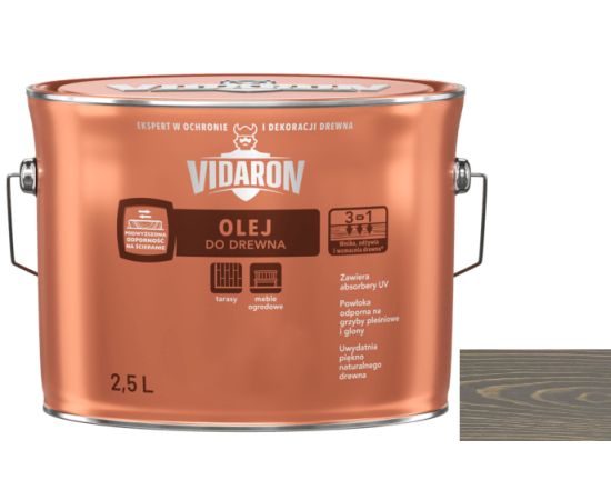 Wood oil Vidaron 2.5 l D05 gray anthracite