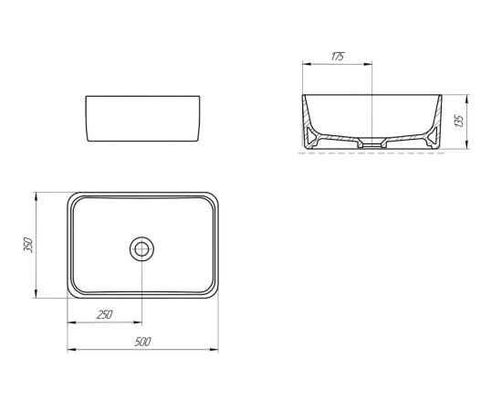 Washbasin Cersanit Crea 50