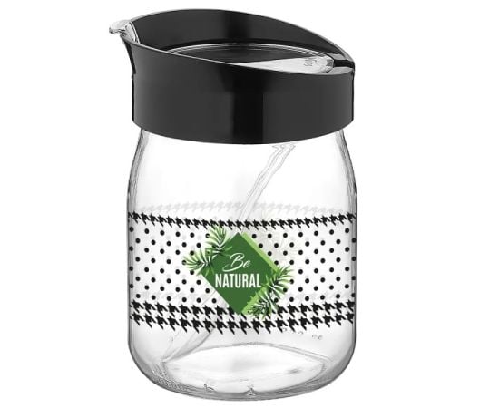 Glass jar with spoon RENGA 425ml 162014 28705