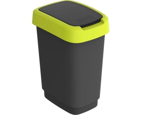 Trash can Rotho 10L TWIST yellow-black