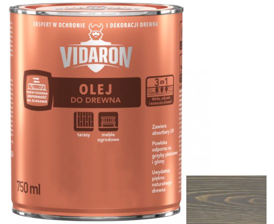 Wood oil Vidaron 750 ml D05 gray anthracite