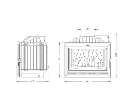 Furnace-fireplace Vezuvi Everest V10