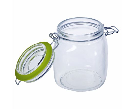 Glass jar with lid Koopman CD1001950 1000ml