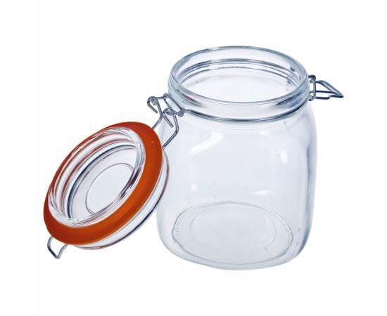 Glass jar with lid Koopman CD1001950 1000ml