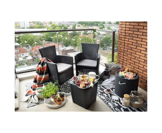 Garden furniture set Iowa balcony grap + cus cl gr 008 std