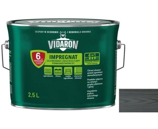 Wood impregnation Vidaron Impregnat 2.5 l V16 gray anthracite