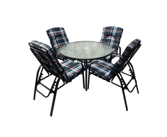 Set of garden furniture table 4 chairs