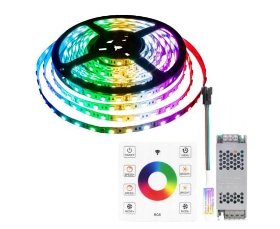 ლენტი Guoye DOM LED-120 5მ 100W 24V RGB RW IP30