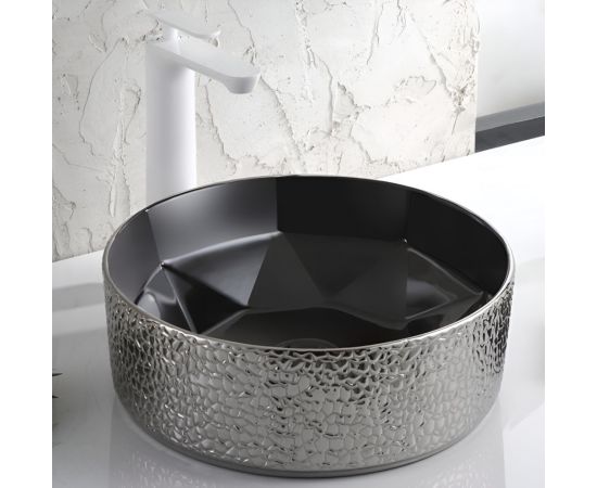 Washbasin Osis Art basin 8457BYH Black 40,5x14 cm