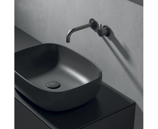 Washbasin stand GALASSIA Dream matt black 50x38 cm