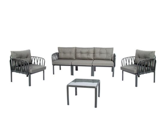 Garden furniture set COMFORT TIME CT043-3-W Luna Sofa Set Antracite