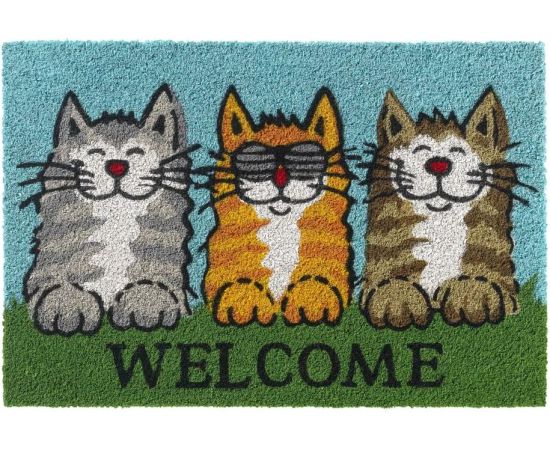 ფეხსაგები Hamat Ruco Print Welcome Cats 40x60