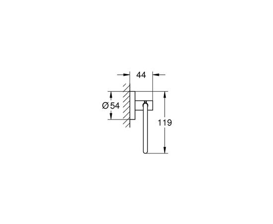 Держатель для туалетной бумаги Grohe 412002430 Start Black