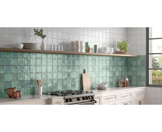 Tile Super Ceramica Murano Verde 300x600 mm