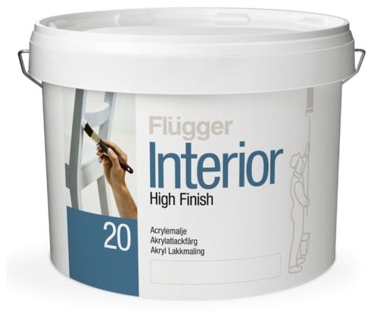 Interior wood paint Flugger Interior High Finish 20 semi-matte 3 л