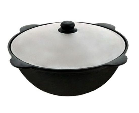 Cast iron cauldron with aluminum cover Davr Metall 22 l