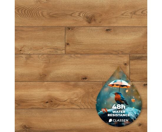 Laminate water resistant Classen Story Aqua Protect 55675 oak Roverto 1285x192x12 mm AC5/33