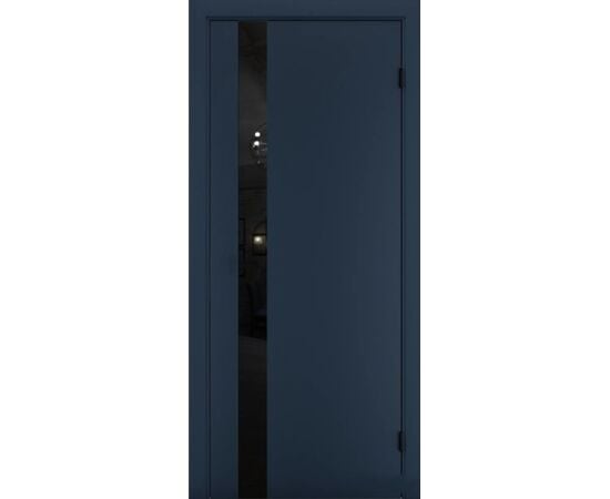 კარის ბლოკი Terminus Solid 802 Sapfir №802 შუშა - Planilak შავი 38x800x2150 mm