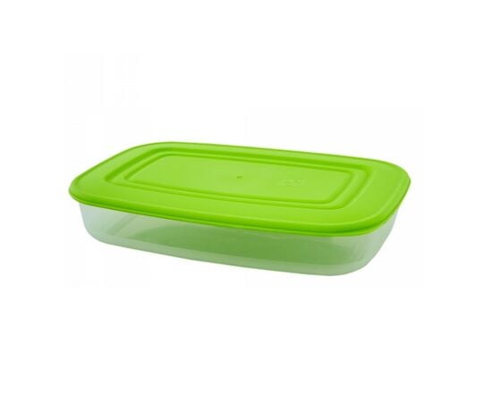 Container for products Aleana rectangular 2.5 l transparent/green