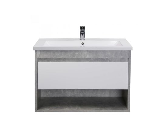 Тумба для ванной с умывальником Oslo Loft 80-A gray/white SU/Cosmo 80 см