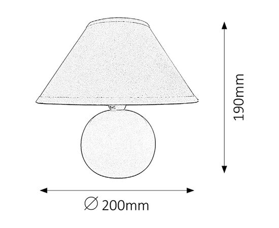 Desk Lamp Rabalux Ariel 4901 E14 1x MAX 40W