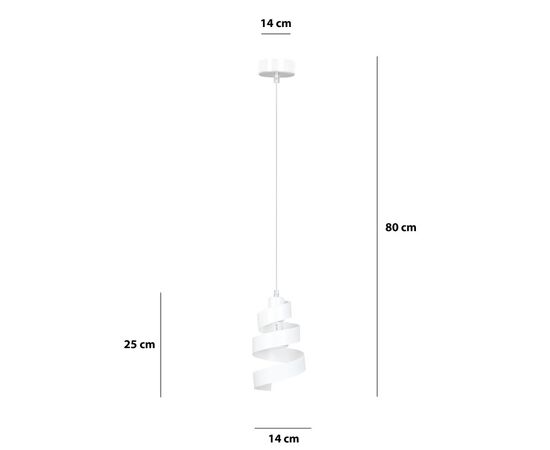 Подвес EMIBIG Saga 1 E27 1x MAX 40W белый