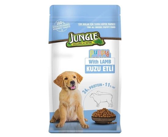 Dry food for all breeds of puppies Jungle lamb meat 15kg