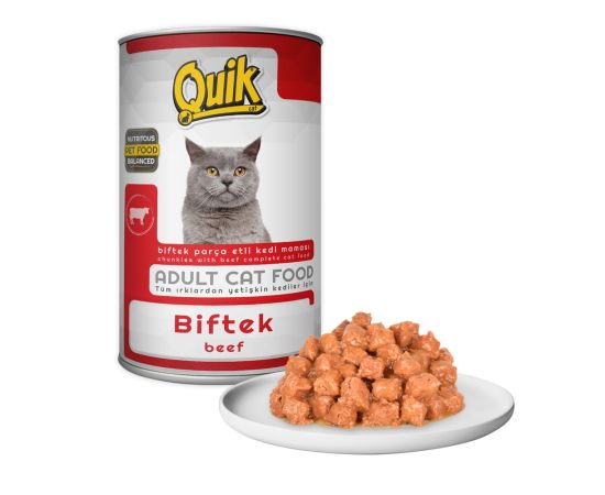 Canned food for cats Quik beef 415g