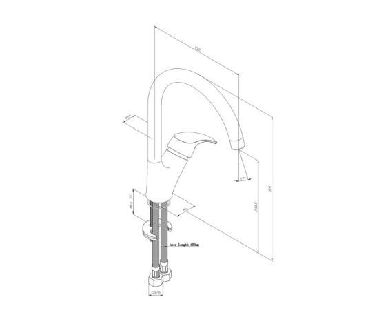 Kitchen faucet DAMIXA Palace One 410700064