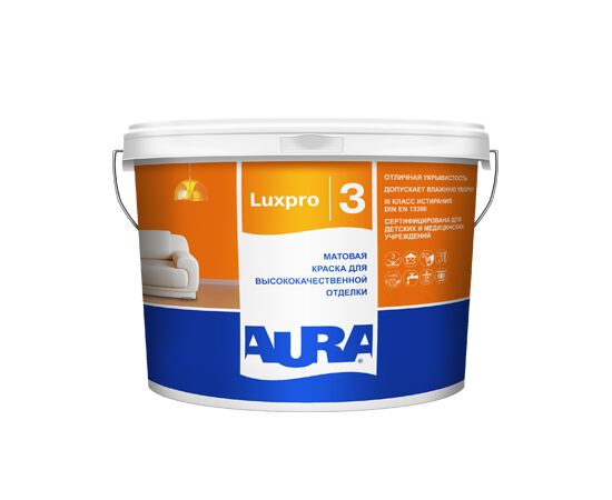 დისპერსიული საღებავი Eskaro Aura Luxpro 3 10 ლ