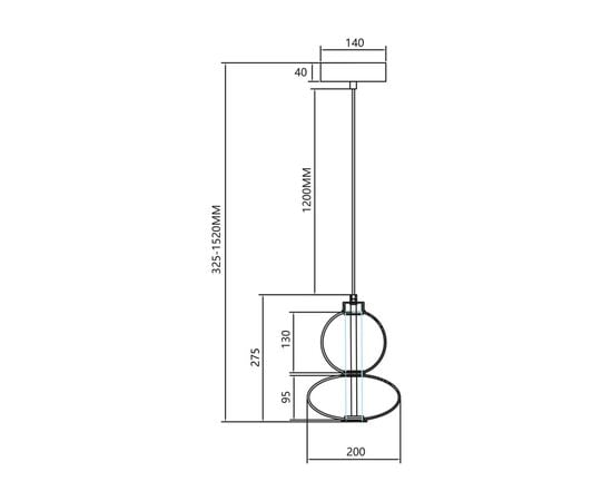 Hanger Milagro ML0344 DAPHNE LED 12W 3000K