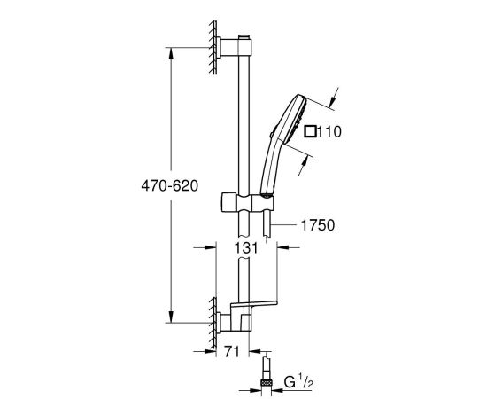 Душевой комплект Grohe 26929001