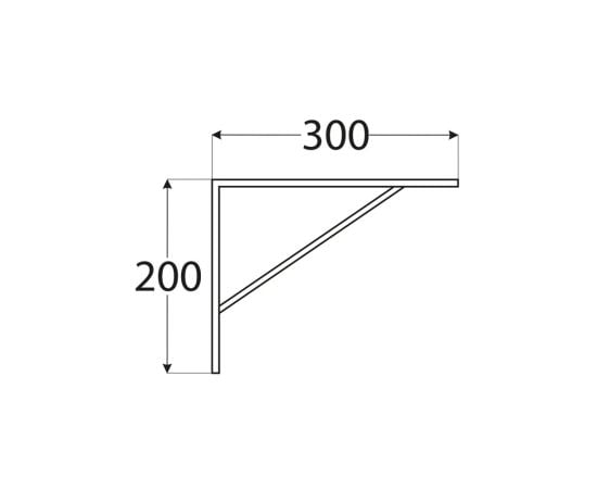 დეკორატიული კუთხედი Domax 200x300 მმ თეთრი