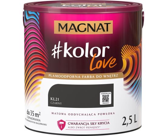 Interior paint Magnat Kolor Love 2.5 l KL21 black