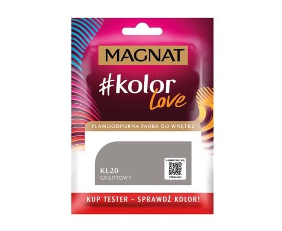 Краска-тест интерьерная Magnat Kolor Love 25 мл KL20 графит