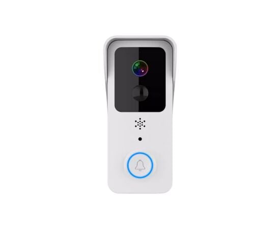 კარის ჭკვიანი ვიდეო ზარი Smart Home Socket IP54 2MP Wireless Wi-Fi Motion & PIR Detection თეთრი