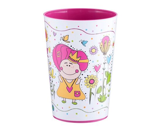 Glass with decor Aleana LLC pink 0.4 l