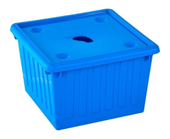 Storage box with plastic lid Aleana LLC Blue 25 L