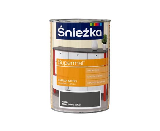 Enamel nitro light gray Śnieżka 0.8 l