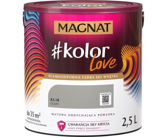 Interior paint Magnat Kolor Love 2.5 l KL18 gray