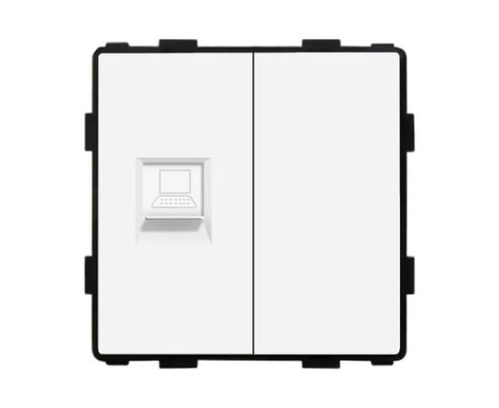 Sockets without frame Socket Style 1 CAT6 RJ45 Internet white