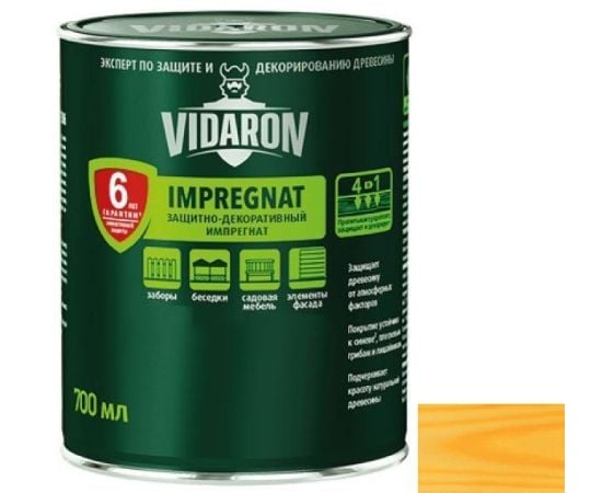 Пропитка по дереву Vidaron Impregnat 700 мл V02 золотистая сосна