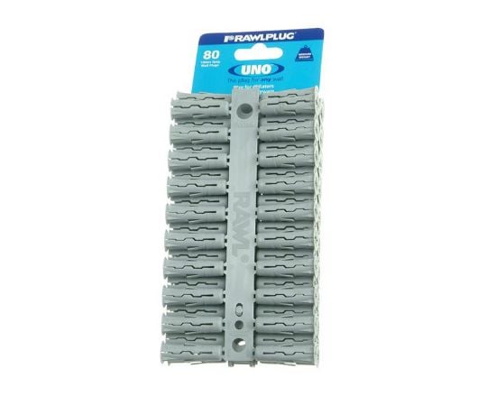 Universal dowel RawlPlug Clips 80 pcs Gray 10 mm SINGLES R-U1-GRY-80-C