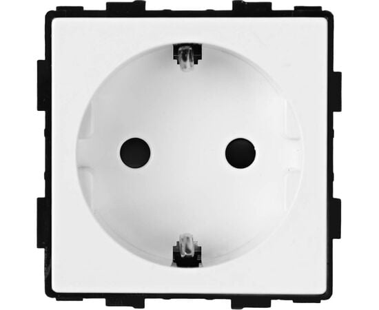 Розетка без рамки Socket Style 16A шторки белый